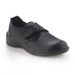 Washable non-slip velcro medical shoe LISO for professionals - Black