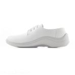 Non-slip hospital shoes with laces for caregivers – White