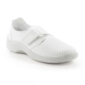 Breathable medical shoes with velcro strap closure