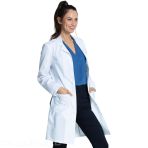 Cherokee Unisex Modern Fit Lab Coat in Polyester & Cotton Twill - Four Button Front Closure