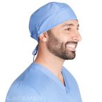 Cherokee Brand Sky Blue Operating Room Calot - Rear Elastic for Optimal Fit