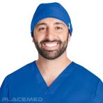 Adjustable Dentist Calot - Royal Blue - Rear Elastic for Optimal Fit