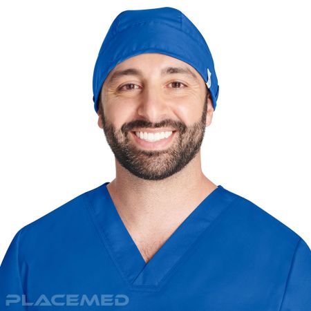 Adjustable Dentist Calot - Royal Blue - Rear Elastic for Optimal Fit