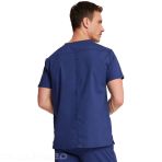 Men's Medical V-Neck Tunic – Dickies – Stretchable Inner Pocket – Side Vents - Navy