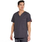 Men's Medical V-Neck Tunic – Dickies – Stretchable Inner Pocket – Side Vents - Navy V 10176