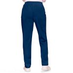 Pantalon Médical Cargo Taille Élastiquée Entrejambes Fuselées Montée Naturelle 4 Poches Conçu En Polyester Et Popeline De Coton Marque Cherokee - Bleu Marine