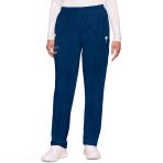 Pantalon Médical Cargo Taille Élastiquée Entrejambes Fuselées Montée Naturelle 4 Poches Conçu En Polyester Et Popeline De Coton Marque Cherokee - Bleu Marine