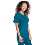 Unisex Tunic and Pants Set - Relaxed and Comfortable Fit - Cherokee Brand - Caribbean Blue