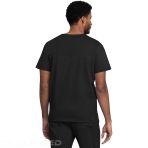 Men's Tunic – Ultra Soft V-Neck – Breathable And Two-Way Stretch - Black