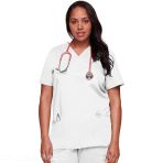 Cherokee Nurse Tunic - V-Neck Stretch Medical Top for Comfort and Durability - Navy V 6283