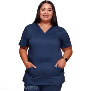 Cherokee Nurse Tunic - V-Neck Stretch Medical Top for Comfort and Durability