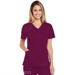 Cherokee Women's V-Neck Hospital Tunic with 3 Pockets - Ultra Soft and Breathable - Caribbean Blue V 6306