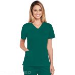 Cherokee Women's V-Neck Hospital Tunic with 3 Pockets - Ultra Soft and Breathable - Caribbean Blue V 6300