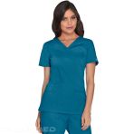 Women's Cherockee Tunic - V-Neck Medical Top, Ultra Soft and Breathable - Pewter V 6265