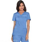 Women's Cherockee Tunic - V-Neck Medical Top, Ultra Soft and Breathable - Pewter V 6266