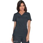 Women's Cherockee Tunic - V-Neck Medical Top, Ultra Soft and Breathable - Pewter