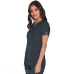 Women's Cherockee Tunic - V-Neck Medical Top, Ultra Soft and Breathable - Pewter