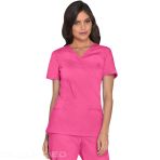 Women's Cherockee Tunic - V-Neck Medical Top, Ultra Soft and Breathable - Pewter V 6271