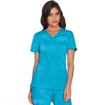 Women's Cherockee Tunic - V-Neck Medical Top, Ultra Soft and Breathable - Pewter V 6273