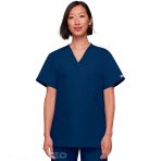 Cherokee Unisex V-Neck 3 Pockets Medical Top for Healthcare Professionals - Navy