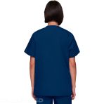 Cherokee Unisex V-Neck 3 Pockets Medical Top for Healthcare Professionals - Navy