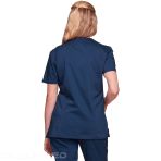 Modern Nurse Tunic - V-Neck Ultra Soft, Durable, Breathable Top - Navy