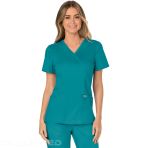  Tunique Infirmière Moderne - Top en Col V Ultra Soft, Durable et Respirant - Bleu Marine V 6252