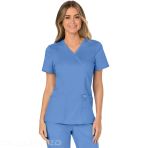 Modern Nurse Tunic - V-Neck Ultra Soft, Durable, Breathable Top - Navy V 6247