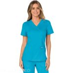  Tunique Infirmière Moderne - Top en Col V Ultra Soft, Durable et Respirant - Bleu Marine V 6253