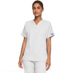 Women's V-neck medical tunic - Polyester and cotton poplin - Comfortable - Surgical Green V 6242