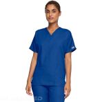 Women's V-neck medical tunic - Polyester and cotton poplin - Comfortable - Surgical Green V 6227