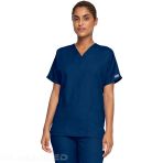 Women's V-neck medical tunic - Polyester and cotton poplin - Comfortable - Surgical Green V 6232