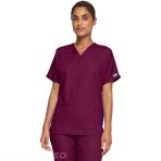 Tunique médicale femme Col V - Polyester et popeline de coton - Confortable - Vert chirurgical V 6243