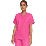 Women's V-neck medical tunic - Polyester and cotton poplin - Comfortable - Surgical Green V 6238