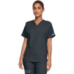 Women's V-neck medical tunic - Polyester and cotton poplin - Comfortable - Surgical Green V 6233