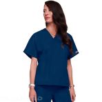 Unisex Nursing Tunic - V-neck Top by Cherokee, Durable and Resistant - Pewter V 6259