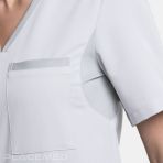 Unisex Nurse Tunic Creyconfe BELFAST - Short Sleeves V-neck - Gray