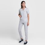 Tunique Infirmière Unisex Creyconfé BELFAST - Manches Courtes Col V - Gris