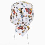 Bandana médical motif animaux en microfibre - Calot dentiste et infirmier - Creyconfe Unisex