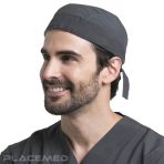 Creyconfe Surgical Cap - Palermo Antracita Surgical Bandana in Microfiber