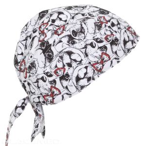 Surgical Cap Water-Repellent Anti-Stain and Antibacterial Finish - Creyconfé Palermo Doggie