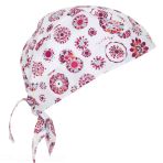 Bandana Infirmière Antibactérien et Transpirant - Creyconfé Palermo Mandalas Microfibre 100% polyester