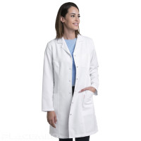 White Long-Sleeve Coat - Very Feminine Fit - Nurse Coat Creyconfé Model Arles
