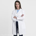 White Long-Sleeve Coat - Very Feminine Fit - Nurse Coat Creyconfé Model Arles