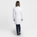 White Long-Sleeve Coat - Very Feminine Fit - Nurse Coat Creyconfé Model Arles