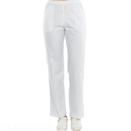 Pantalon Aide Soignante Creyconfé Modèle Salamanca Femme avec Elastique 65% Polyester 35% Coton