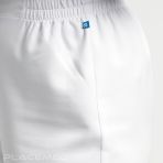 Slim Fit Elasticated Nurse Pants - Creyconfé Santander in Stain-Resistant and Antibacterial Microfiber - White