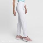 Slim Fit Elasticated Nurse Pants - Creyconfé Santander in Stain-Resistant and Antibacterial Microfiber - White