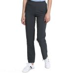 Pantalon Infirmière Coupe Slim Fit Elastiqué - Creyconfé Santander en Microfibre Anti-taches et Antibactérienne - Blanc V 6168