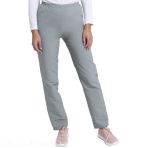 Slim Fit Elasticated Nurse Pants - Creyconfé Santander in Stain-Resistant and Antibacterial Microfiber - White V 6176